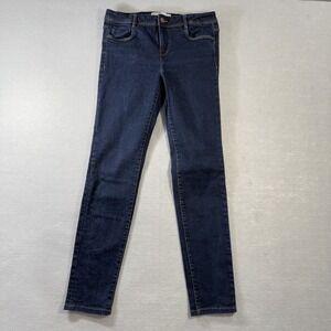 Zara Trafaluc Jeans Size 8 Denimwear Mid Rise Skinny Dark Blue Denim Womens